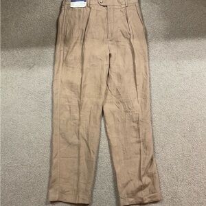 Daniel Cremieux Men's classics soirée Light Brown Linen Pants in Almond NWT